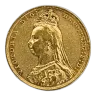 1892-M Melbourne Mint Gold Sovereign - Queen Victoria Jubilee Head