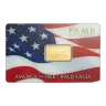 5 Gram PAMP America The Free Bald Eagle Gold Bar (In Assay)