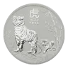 Pre-Owned 2022 Australian Lunar Tiger 2oz Silver Coin - VAT Free