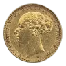 1886-M Melbourne Mint Gold Sovereign - Queen Victoria Young Head