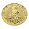2020 U.K. 25 Pound 1/4 oz Gold Queens Beast White Horse of Hanover BU