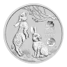 2023 1 oz Australia Silver Lunar Rabbit BU - Series III
