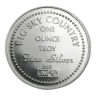 1986 Montana "Treasure State" 1 oz Silver Round Johnson Matthey VINTAGE