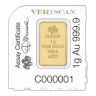 1 Gram Pamp Suisse Gold Bar