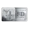 2 oz SD Bullion Cross and Flag Square Silver Bar