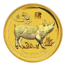 2019 2 oz Australia Gold Lunar Pig BU - Series II