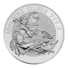 Pre-Owned UK Royal Mint Valiant 10oz Silver Coin - Mixed Dates - VAT Free