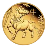 2021 1/4 oz Australia Gold Lunar Ox BU - Series III