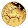 2021 1/4 Oz Australia Gold Lunar Ox (Series III) - BU