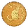 2016 1 oz Gold Coin Lunar Year of the Monkey Perth Mint Bullion