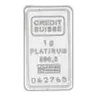 Credit Suisse Platinum 1g Bullion Bar - Pre-Owned