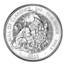 2023 Silver Bullion 2 Ounce Tudor Beasts Charles III Black Bull of Clarence Coin