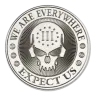 1 oz Deuce Four Skull Type I Silver Round
