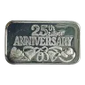 1984 25th Silver Anniversary 1 oz Silver Bar VINTAGE