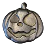 5.47 oz (170 Gram) .999 Fine Silver Bar - Hand Poured Jack-O'-Lantern Pumpkin (Secondary Market)