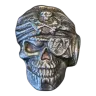 4 oz .999 Fine Silver Bar - Hand Poured Pirate Skull 3D Art (Secondary Market)