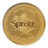 1 oz Gold Spirit Bear Sprott Round