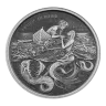 2021 Samoa 1 oz Silver Pacific Mermaid Antique finish