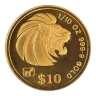 1991 1/10 oz Singapore Gold Lion Bullion Coin