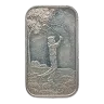 Gentleman Golfing 1 oz Silver Bar VINTAGE