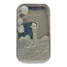 Lady Golfing 1 oz Silver Bar VINTAGE