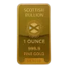 1oz Gold Bar Minted 9999 Scottish Bullion