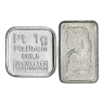 1 gram Platinum Bar - Random Brand - Secondary Market - 999.5 Fine
