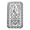 Pre-Owned Scottsdale Mint Marquee Peacock 1oz Silver Bar