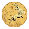 2023 10 oz Australia Gold Lunar Rabbit BU - Series III
