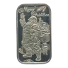 1992 Merry Christmas Santa Waving 1 oz Silver Bar SilverTowne