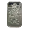 1996 Christmas Snowman 1 oz Silver Bar VINTAGE