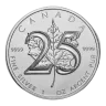 2013 Canada 1 oz Silver Maple Leaf (25th Anniv) Milkspots