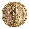 2018 1/4 oz United Kingdom Queen's Beast "Unicorn" Gold Bullion Coin