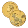 2027 1 4 oz Australian Gold Lunar Goat Coin - Lunar Series III