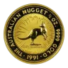1/2 Oz Kangaroo Gold Coin 1991
