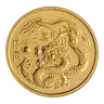 1988 1/4 oz Singapore Mint Singold Lunar Series "Year of the Dragon" Gold Bullion Coin (Pre-Owned in Good Condition)