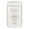 100 Gram Heraeus Platinum Bullion Bar (Pre-Owned in Good Condition)