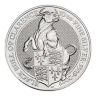 Pre-Owned 2019 UK Queen's Beasts Black Bull Of Clarence 10oz Silver Coin - VAT Free