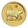 Pre-Owned 2019 Australian Lunar Pig 1/4oz Gold Coin