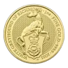 2021 1 oz Queen's Beasts White Greyhound of Richmond Gold Coin