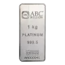 1 kg ABC Platinum Minted Bar