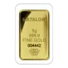 Metalor 5 Gram Gold Bar