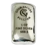 1 oz Goldsecure Cast Silver Bar 999.5