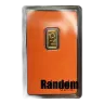 1 Gram .999 Gold Bar Carded Misc. Brand