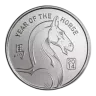 1oz Silver Round - 2014 Lunar Year of the Horse